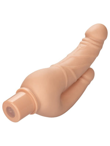 Rechargeable Power Stud Over and Under Dual Penetration Dildo - Vibrating Dildos
