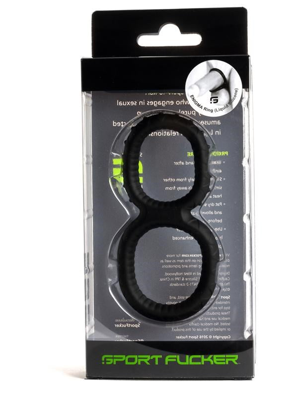 Sport Fucker Engima Silicone Cock Ring - - Stretchy Cock Rings