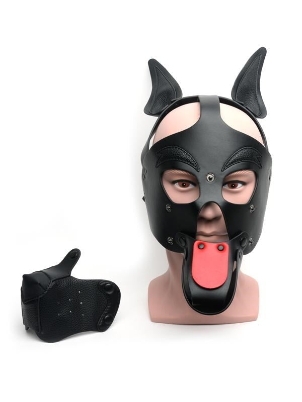 Sport Fucker Playful Pup Bondage Hood - - Bondage Hoods