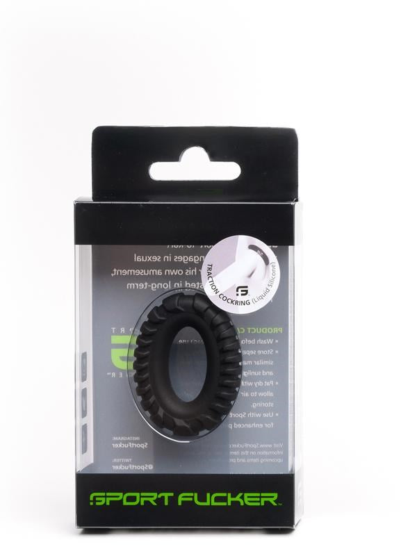 Sport Fucker Traction Flexible Silicone Cock Ring - - Stretchy Cock Rings