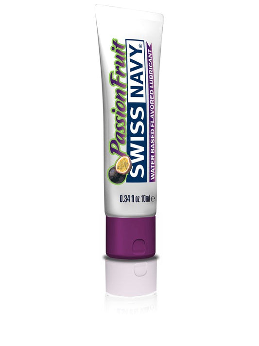 Swiss Navy Passion Fruit Water-Based Flavored Lubricant 10ml - Water Based Lubes