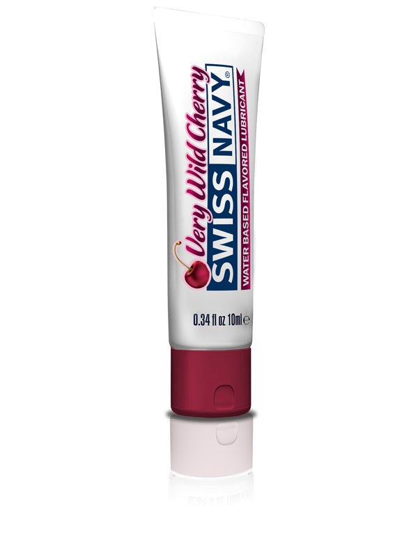 Swiss Navy Very Wild Cherry Water-Based Flavored Lubricant 10ml - - Water Based Lubes