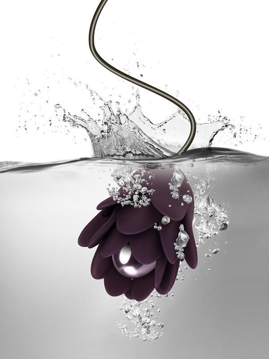 Zinnia Purple and Lilac Remote Control Bullet Vibrator - Personal Massagers