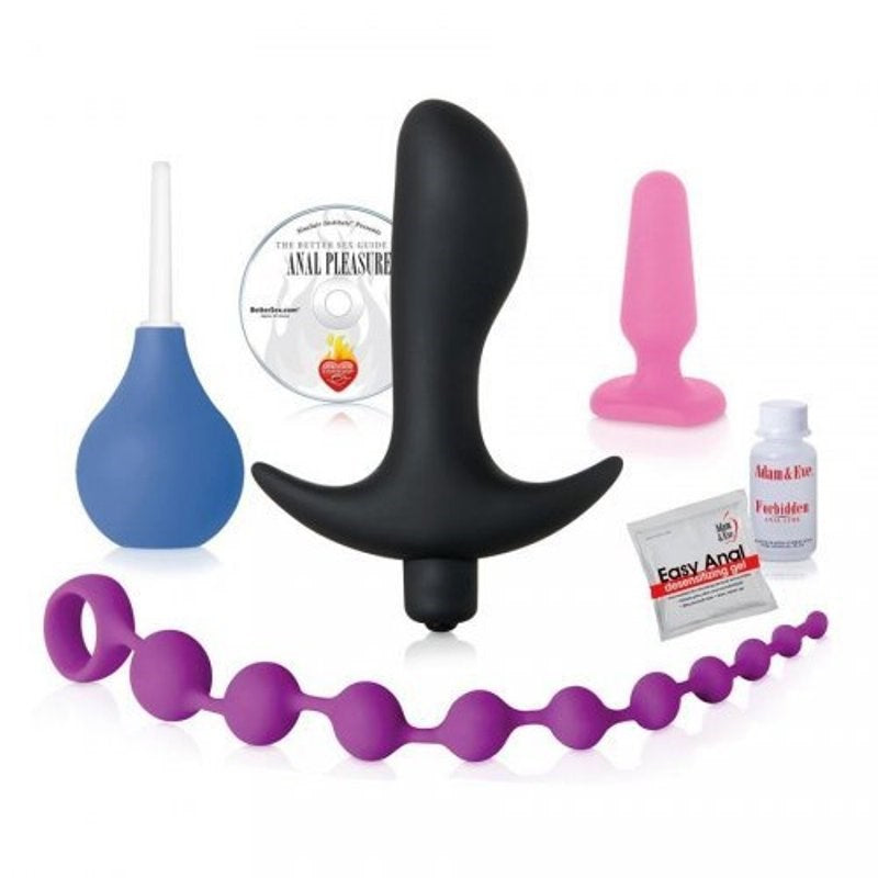 Adam & Eve Silicone Couple's Backdoor Pleasure Kit - - Sex Kits