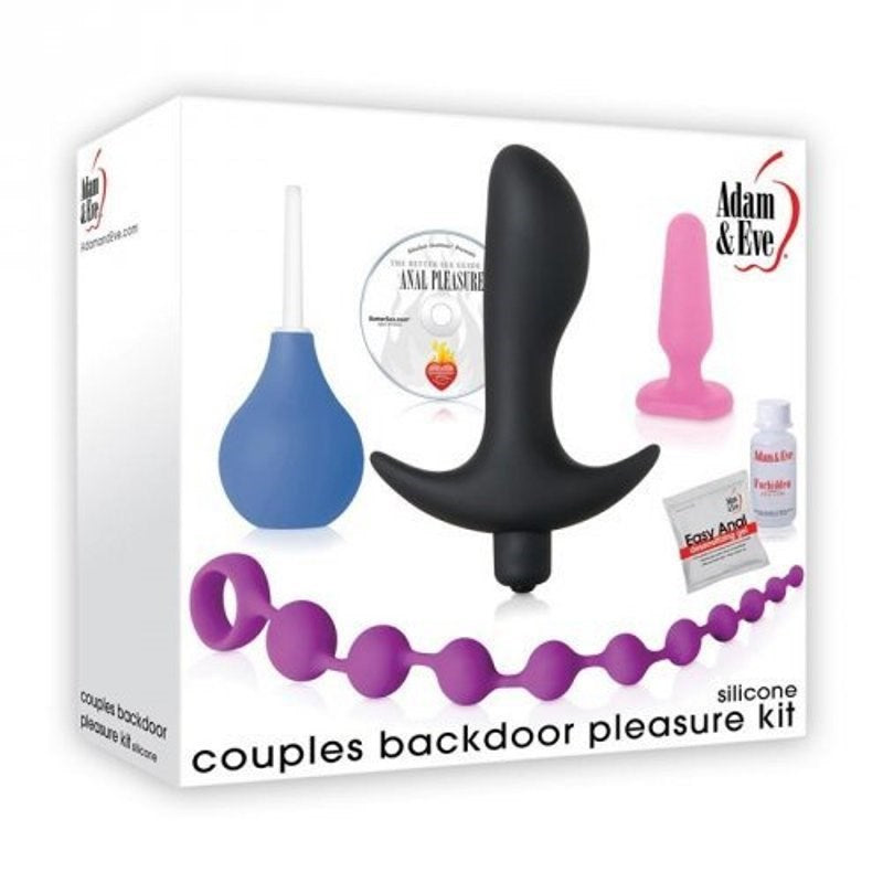 Adam & Eve Silicone Couple's Backdoor Pleasure Kit - - Sex Kits