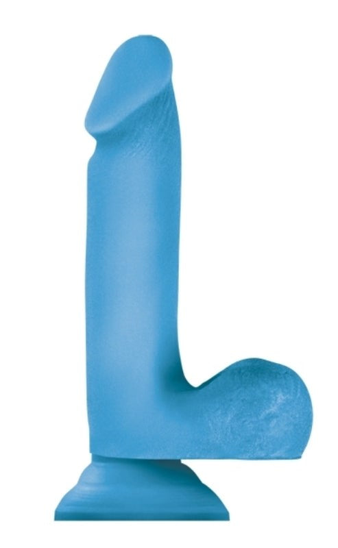 Colours 2X 6 in. Dual Density Blue - - Realistic Dildos