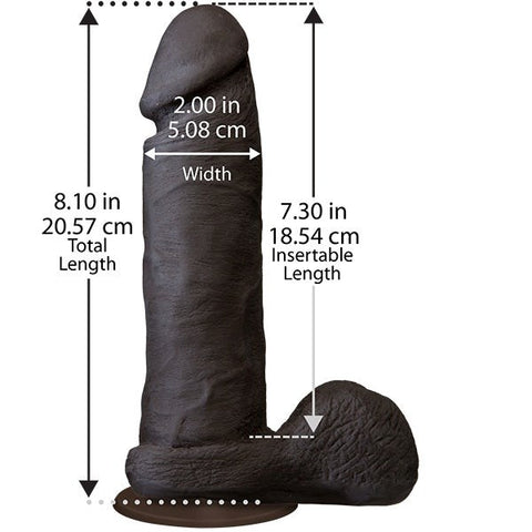 Doc Johnson The Realistic UR3 Cock with Balls 8 inch - Realistic Dildos