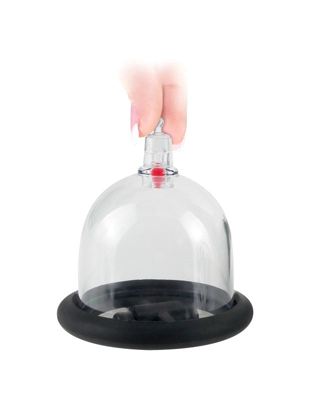 Fetish Fantasy Deluxe Vibrating Nipple Pleasure Cups - - Breast and Nipple Toys