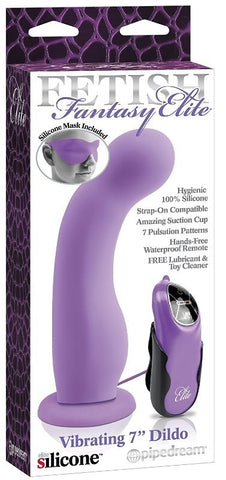 Fetish Fantasy Elite Vibrating 7 Inch Silicone Dildo - Realistic Dildos