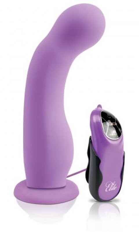 Fetish Fantasy Elite Vibrating 7 Dildo Purple - - Realistic Dildos