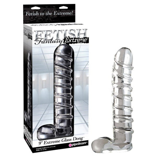 Fetish Fantasy Extreme 9 Inch Realistic Extreme Glass Dong - Realistic Dildos