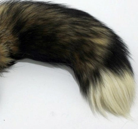 Funky Fox Tail & Metal Anal Plug - Steel Sex Toys