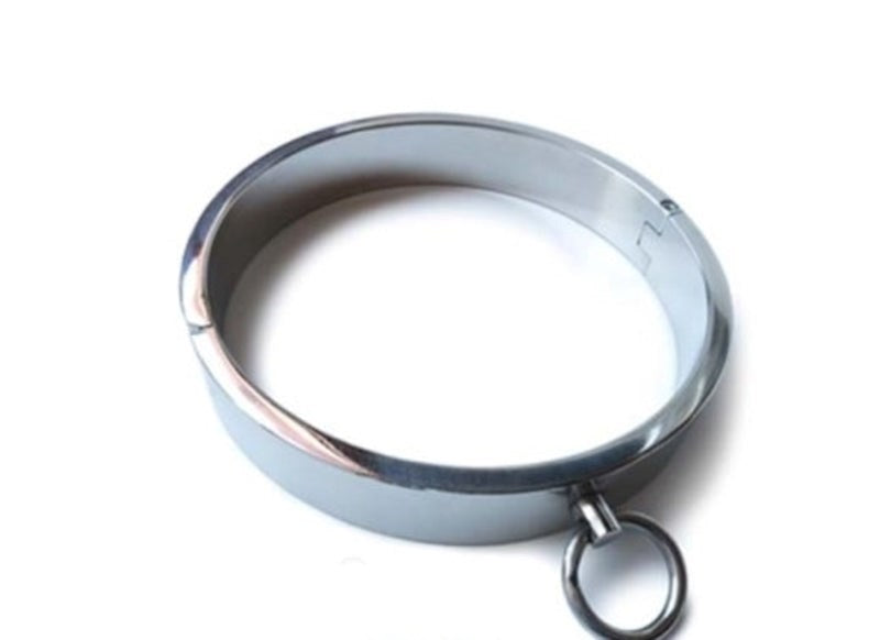 Heavy Stainless Steel Collar XL - - Steel Sex Toys