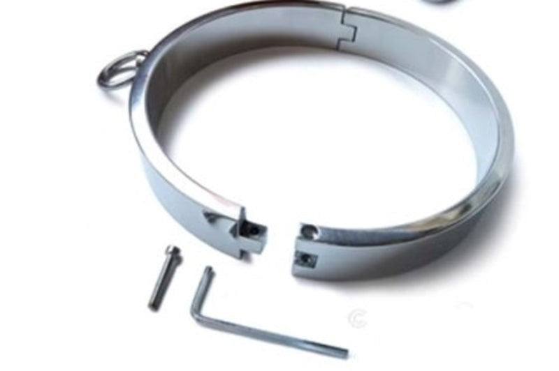 Heavy Stainless Steel Collar XL - - Steel Sex Toys