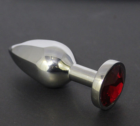 Helix Jewelled Medium Anal Plug Rose Quartz - Steel Sex Toys