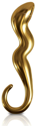 Pipedream Icicles Gold Edition G01 Glass Prostate Massager - Glass Sex Toys