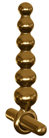 Pipedream Icicles Gold Edition G06 Glass Anal Beads - Glass Sex Toys