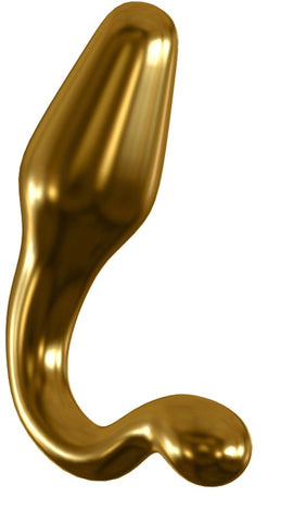 Pipedream Icicles Gold Edition G12 Glass Butt Plug - Glass Sex Toys