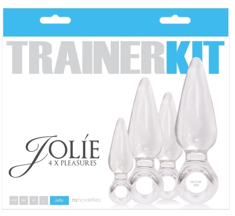 Jolie Trainer Kit - Clear Butt Plug Set - - Sex Kits