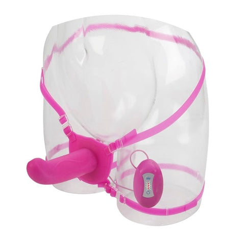 Love Rider Dual Vibrating Strap-on Pink - Strap On Sextoys