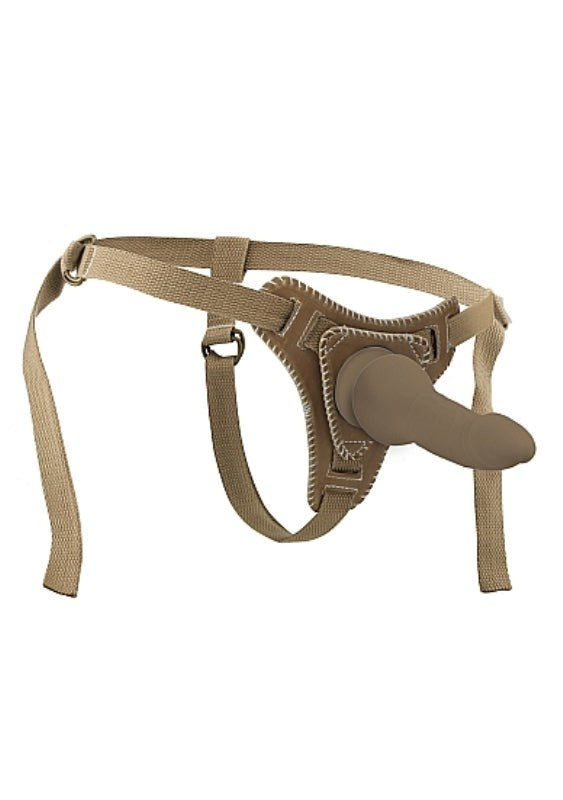 Ouch! Strap-On With Straps Mocca - - Strap On Sextoys