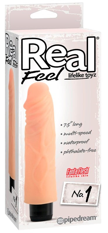 Pipedream Real Feel Lifelike Toyz No. 1 Vibrating Dong - Realistic Dildos