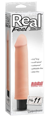 Pipedream Real Feel Lifelike Toyz No. 11 Vibrating Cock - Realistic Dildos