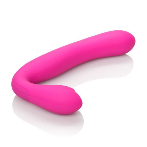 Rechargeable Silicone Love Rider Strapless Strap-On Pink - Strap On Sextoys