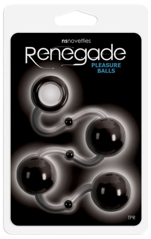 Renegade Pleasure Balls Black - - Anal Beads and Balls