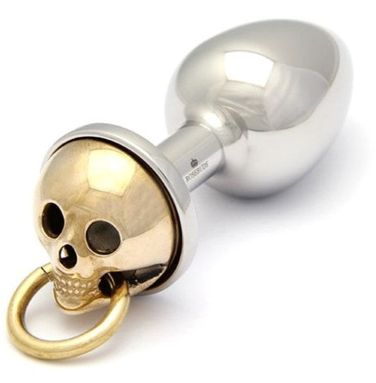 Rosebuds Luxe Skull Flash Gold Medium - Steel Sex Toys