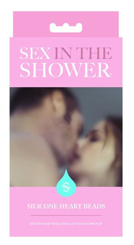 Sex in the Shower Silicone Heart Beads - Anal Beads and Balls