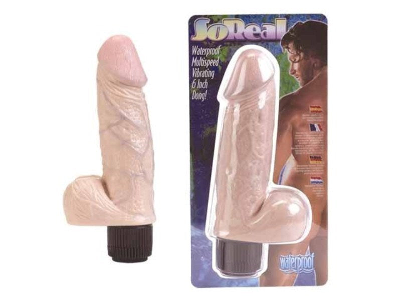 So Real 6 Inch Realistic Vibrating Dong - - Realistic Dildos