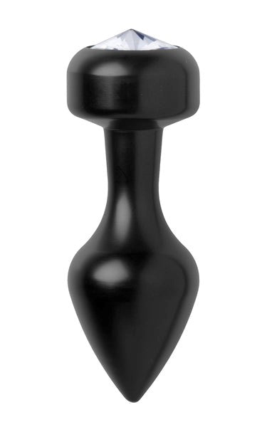 Spade Petite Jewel Aluminum Anal Plug - Steel Sex Toys