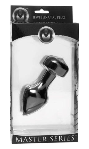 Spade Petite Jewel Aluminum Anal Plug - Steel Sex Toys