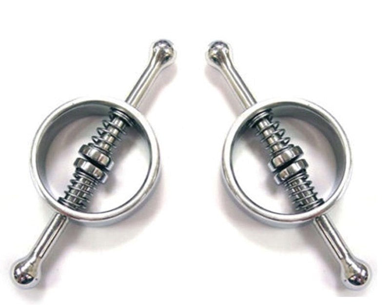 Spring Loaded Nipple Clamps - - Breast and Nipple Toys