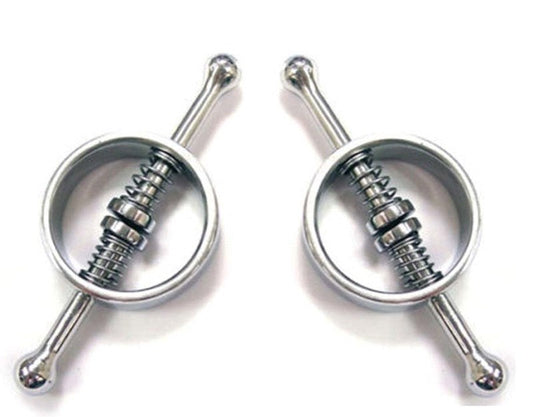 Spring Loaded Nipple Clamps - Breast and Nipple Toys