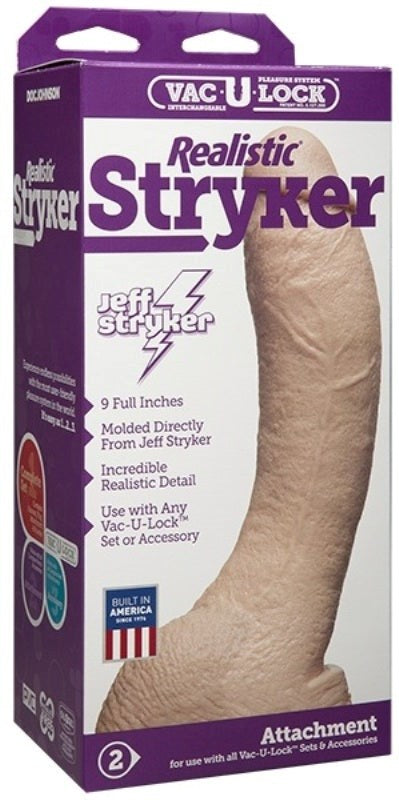 Doc Johnson Stryker Vac U Lock Realistic Cock - Strap On Sextoys