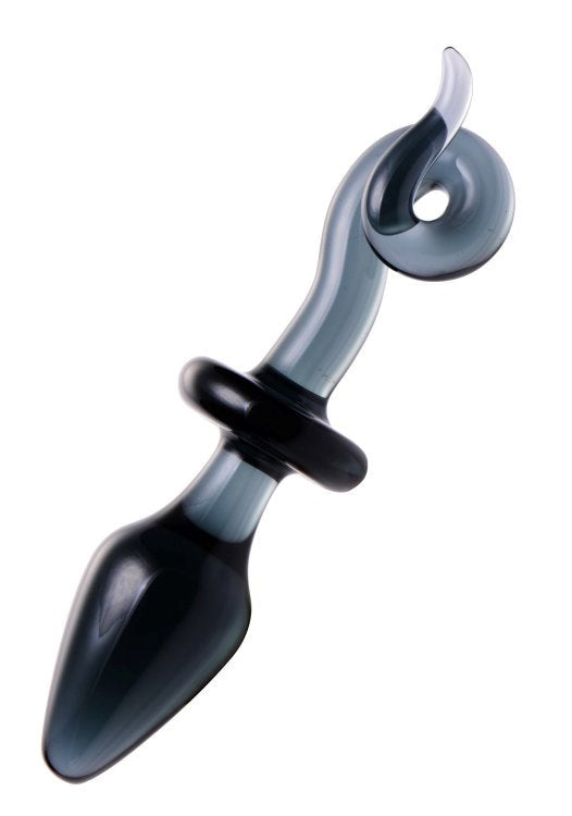 Swine Pig Tail Glass Anal Plug - - Glass Sex Toys