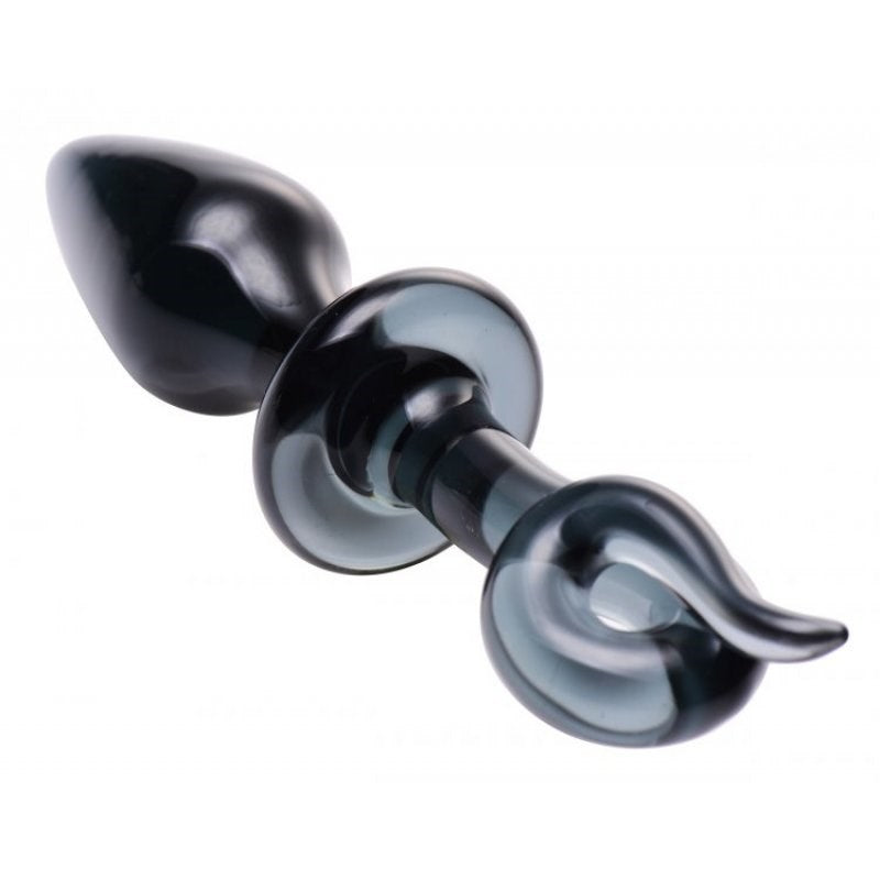 Swine Pig Tail Glass Anal Plug - - Glass Sex Toys