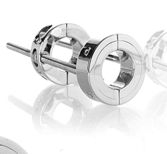 The Ball Bruiser Ball Steel Stretcher - Steel Sex Toys