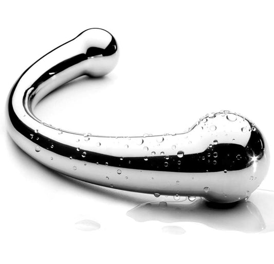 The Chrome Crescent Double Ended Dildo - Double Ender