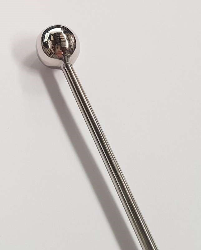 The Cymbal Mallet Urethral Wand - - Steel Sex Toys