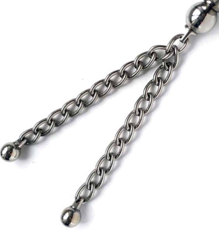 Triple Kegel Ball With Twin Chains - - Steel Sex Toys