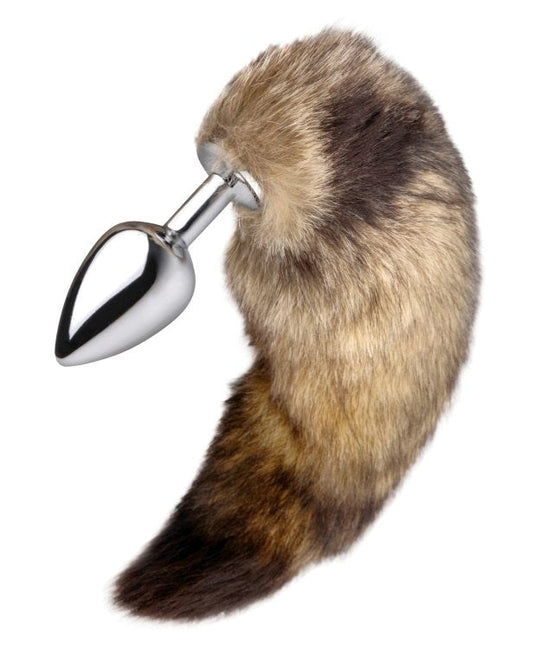 Untamed Xl Faux Fox Tail Anal Plug - Steel Sex Toys