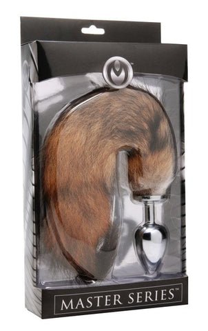Untamed Xl Faux Fox Tail Anal Plug - Steel Sex Toys