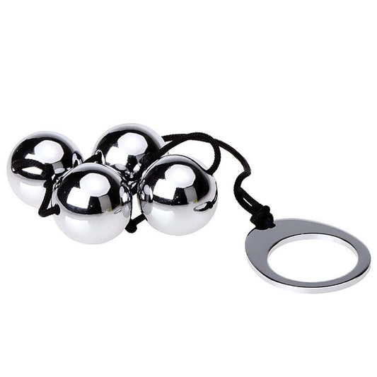 Utimi Stainless Steel Anal Balls x 4 - Steel Sex Toys