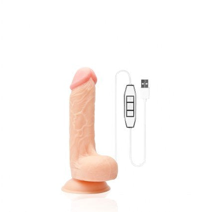 Wet Temper 7.5 inch Curved Vibrating Dong - Realistic Dildos