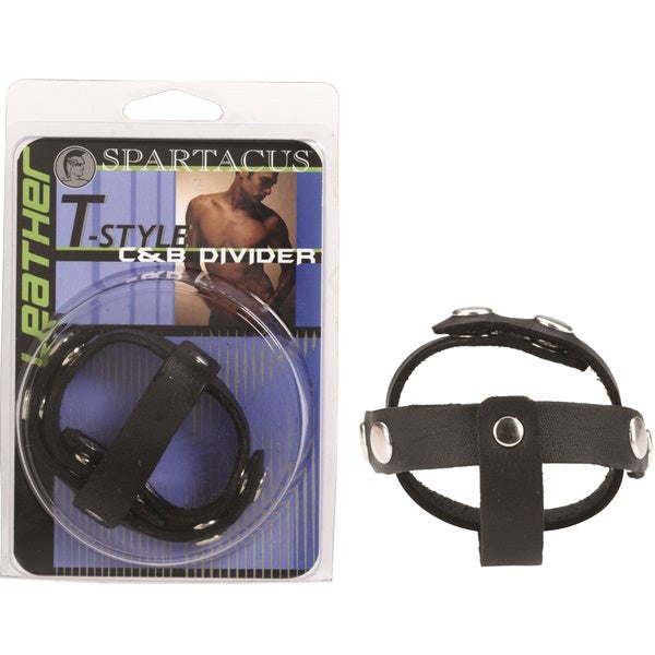 Premium Leather Cock and Ball Divider - Adjustable Comfort and Pleasure - Ball and Cock Toys