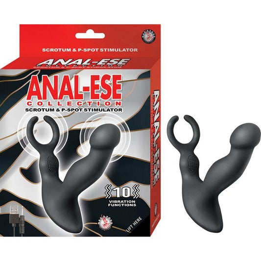 Dual-Stimulation Bliss - ANAL-ESE Rechargeable Silicone Massager - Prostate Toys