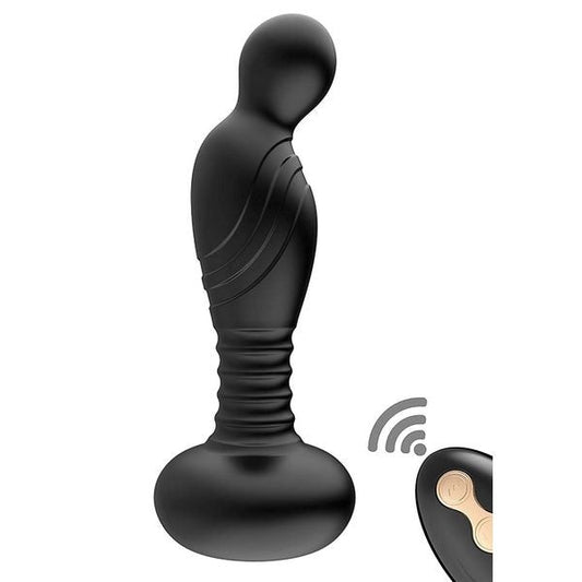 ASS-SATION Remote Vibrating P-Spot Plug Textured Shaft - Prostate Toys